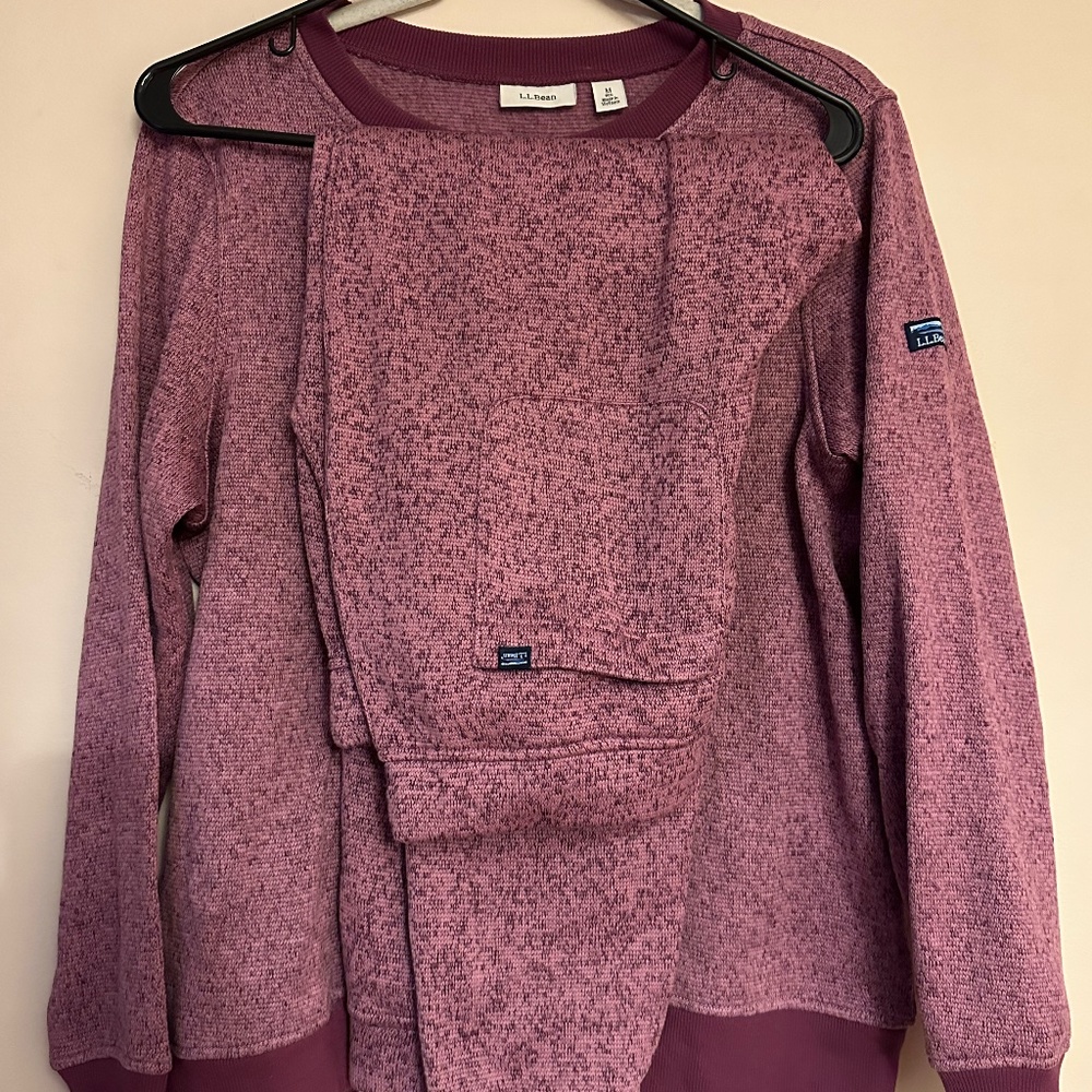LL Bean Fleece Sweat Set